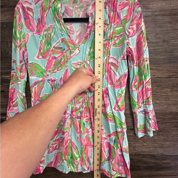 Lilly Pulitzer Multicolor Pastel Blouse XS - Picture 9 of 9